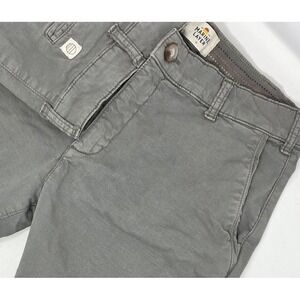 Marine Layer Distressed  7" Stretch Twill Chino Shorts 33 Style 10219 Gray Faded